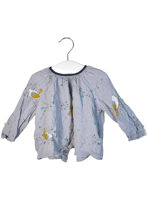 A Grey Long Sleeve Tops from Country Road in size 6-12M for girl. (Front View)