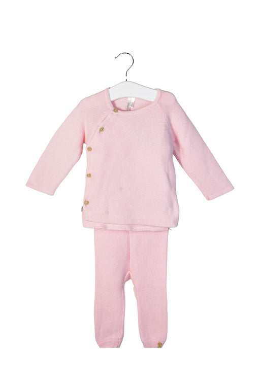 A Pink Pyjama Sets from Orchestra in size 3-6M for girl. (Front View)