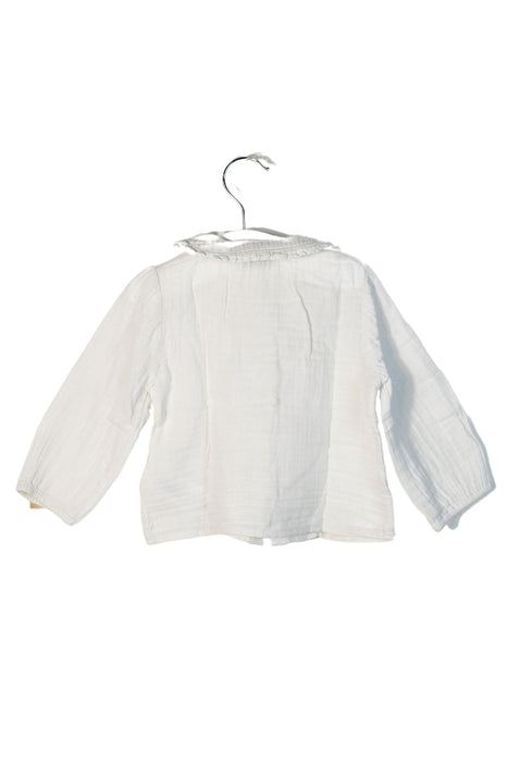 A White Long Sleeve Tops from Cyrillus in size 12-18M for girl. (Back View)