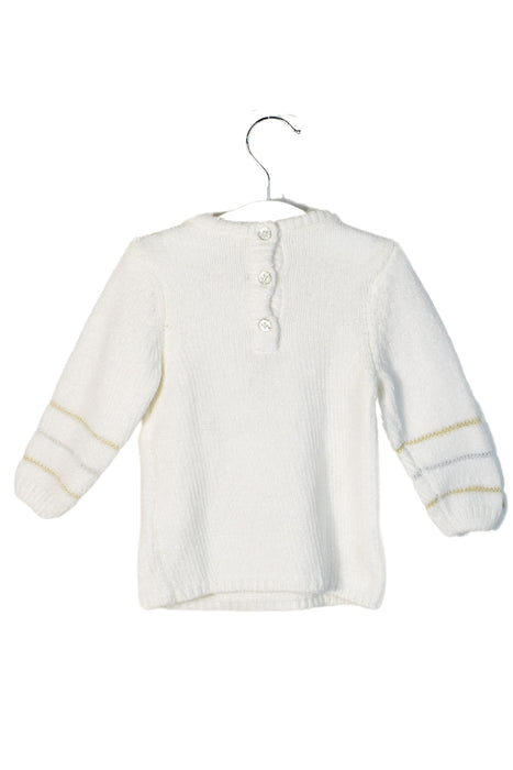 A Ivory Crewneck Sweatshirts from Orchestra in size 3-6M for girl. (Back View)