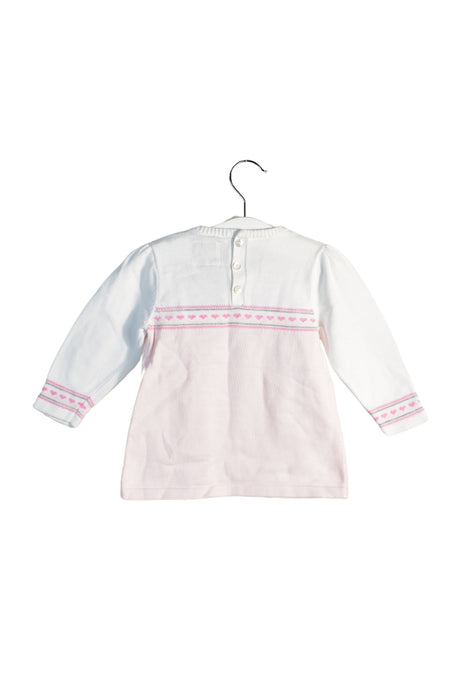 A Pink Crewneck Sweatshirts from Emile et Rose in size 6-12M for girl. (Back View)