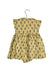 A Brown Sleeveless Dresses from Chateau de Sable in size 3-6M for girl. (Back View)