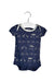 A Navy Short Sleeve Bodysuits from J.Crew Baby in size 0-3M for neutral. (Front View)