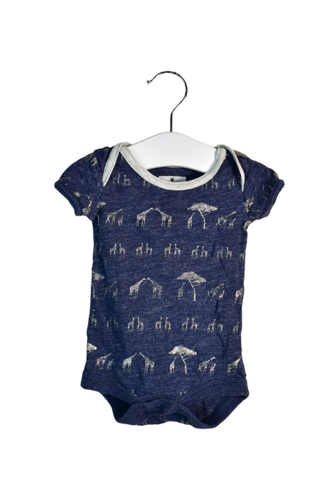 A Navy Short Sleeve Bodysuits from J.Crew Baby in size 0-3M for neutral. (Front View)