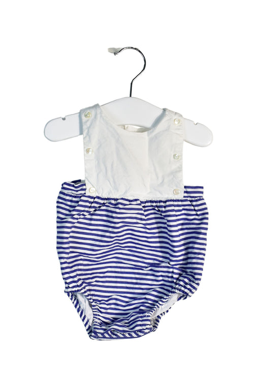 A Blue Long Sleeve Bodysuits from Jacadi in size 3-6M for neutral. (Front View)