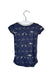 A Navy Short Sleeve Bodysuits from J.Crew Baby in size 0-3M for neutral. (Back View)