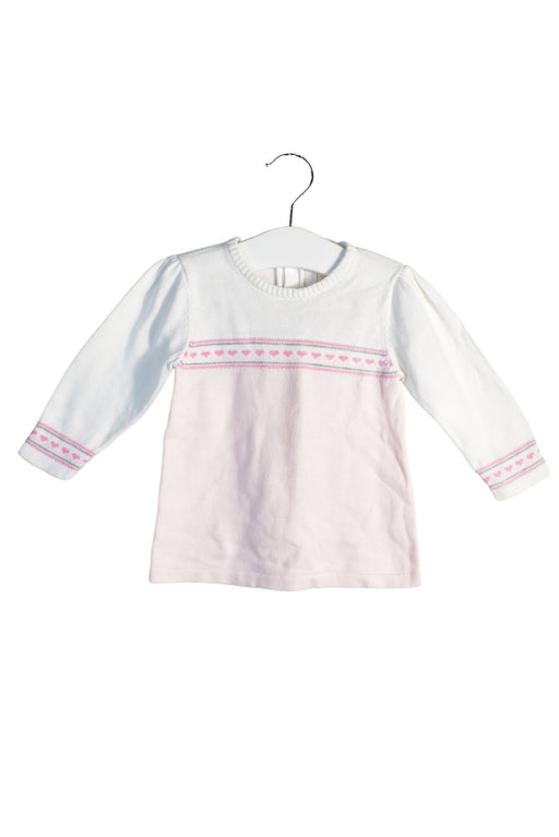 A Pink Crewneck Sweatshirts from Emile et Rose in size 6-12M for girl. (Front View)