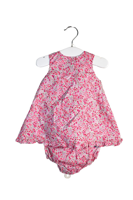 A Pink Dress Sets from Liberty London in size 3-6M for girl. (Front View)