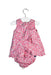 A Pink Dress Sets from Liberty London in size 3-6M for girl. (Back View)