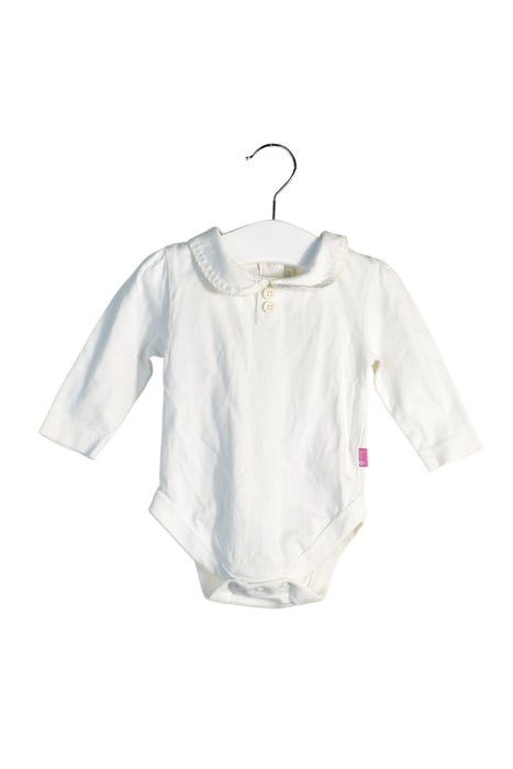 A  Long Sleeve Bodysuits from Jojo Maman Bébé in size 3-6M for girl. (Front View)