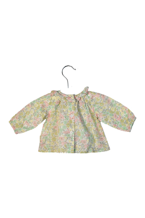 A Multicolour Long Sleeve Tops from Bonton in size 0-3M for girl. (Back View)