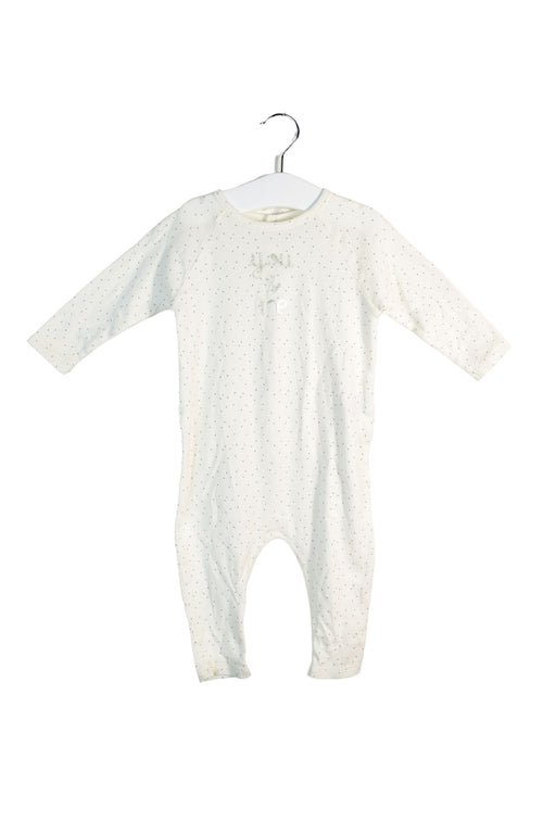 A White Long Sleeve Jumpsuits from Bonpoint in size 6-12M for neutral. (Front View)