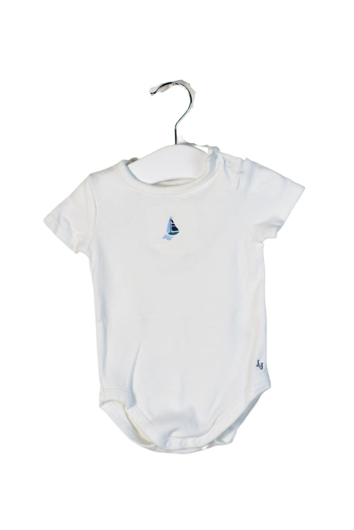 A  Short Sleeve Bodysuits from Janie & Jack in size 3-6M for neutral. (Front View)