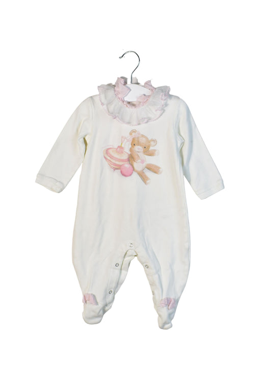 A White Long Sleeve Jumpsuits from Monnalisa in size 6-12M for girl. (Front View)