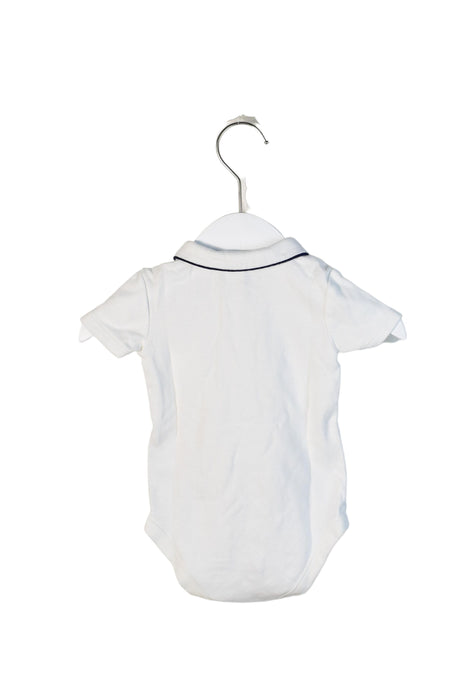 A White Short Sleeve Bodysuits from Janie & Jack in size 3-6M for neutral. (Back View)