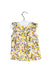 A Yellow Sleeveless Tops from Petit Bateau in size 12-18M for girl. (Back View)