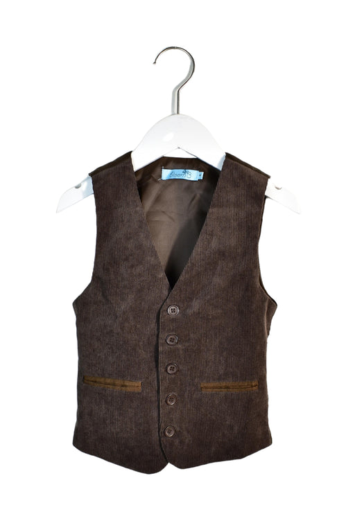 A Brown Vests from bloomB in size 4T for girl. (Front View)