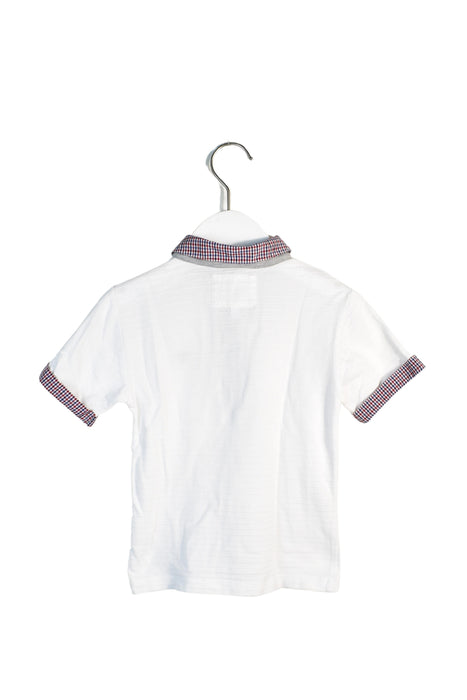 A White Short Sleeve Polos from J by Jasper Conran in size 4T for boy. (Back View)