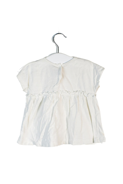 A White Sleeveless Tops from Petit Bateau in size 12-18M for girl. (Back View)