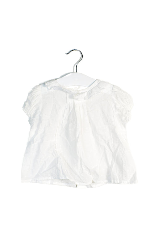 A White Short Sleeve Tops from Patachou in size 2T for girl. (Front View)