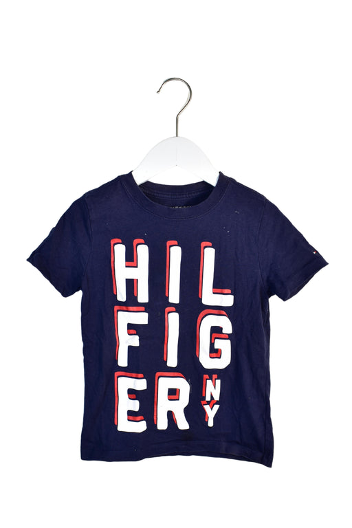 A Navy Short Sleeve Tops from Tommy Hilfiger in size 4T for boy. (Front View)