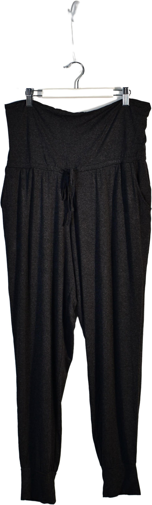 A Grey Sweatpants from Seraphine in size L for maternity. (Front View)