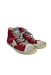 A Red Sneakers from Golden Goose in size 6T for girl. (Back View)