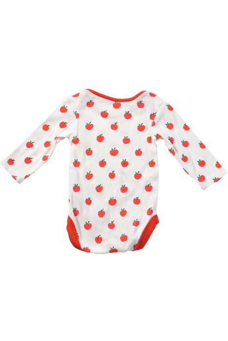 A White Long Sleeve Bodysuits from Boden in size Newborn for neutral. (Back View)