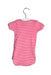 A Red Short Sleeve Bodysuits from Petit Bateau in size 0-3M for girl. (Back View)