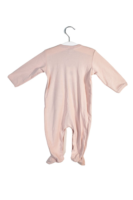 A Pink Long Sleeve Jumpsuits from Petit Bateau in size 3-6M for girl. (Back View)