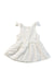 A White Sleeveless Dresses from Gingersnaps in size 6-12M for girl. (Back View)