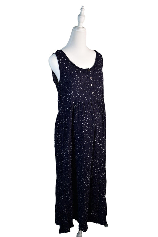 A Navy Sleeveless Dresses from Seraphine in size L for maternity. (Front View)