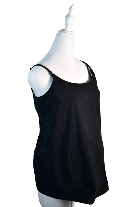 A Black Sleeveless Tops from Jojo Maman Bébé in size L for maternity. (Front View)