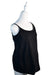 A Black Sleeveless Tops from Jojo Maman Bébé in size L for maternity. (Front View)