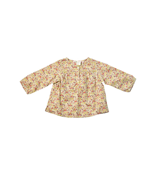 A Yellow Long Sleeve Tops from Bonpoint in size 6-12M for girl. (Front View)