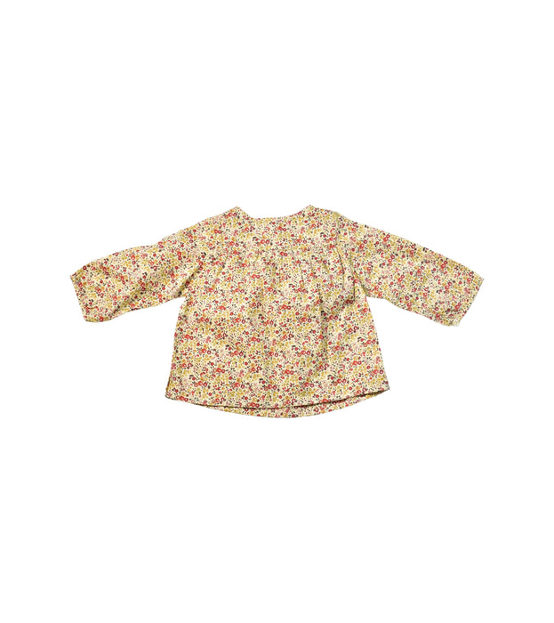 A Yellow Long Sleeve Tops from Bonpoint in size 6-12M for girl. (Back View)