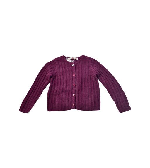 A Purple Cardigans from Bonpoint in size 3-6M for girl. (Front View)