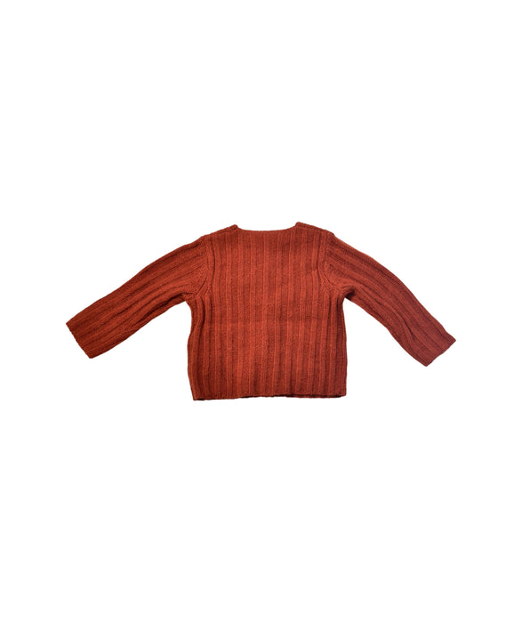 A Brown Cardigans from Bonpoint in size 0-3M for girl. (Back View)