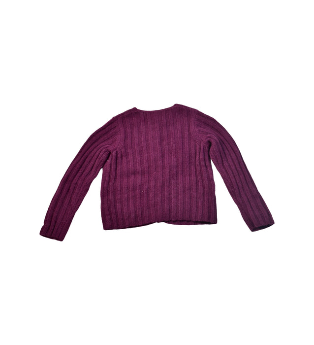 A Purple Cardigans from Bonpoint in size 3-6M for girl. (Back View)