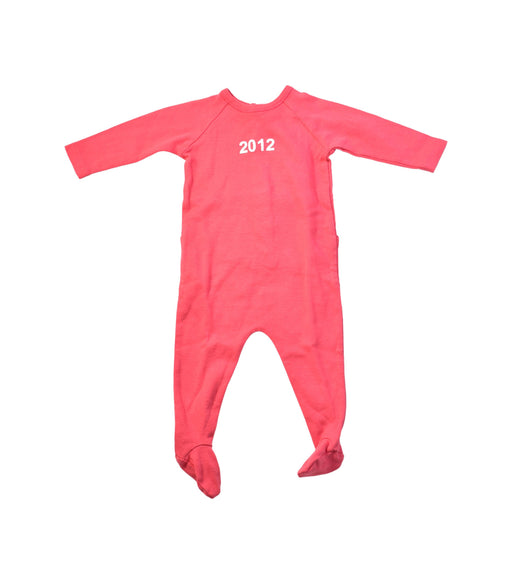A Red Long Sleeve Jumpsuits from Bonpoint in size 0-3M for girl. (Front View)