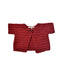 A Red Cardigans from Bonpoint in size 3-6M for girl. (Front View)