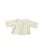 A Ivory Long Sleeve Tops from Bonpoint in size 0-3M for girl. (Front View)