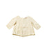 A Ivory Long Sleeve Tops from Bonpoint in size 3-6M for girl. (Front View)