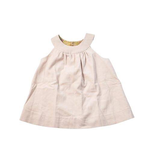 A Pink Sleeveless Dresses from Bonpoint in size 3-6M for girl. (Front View)