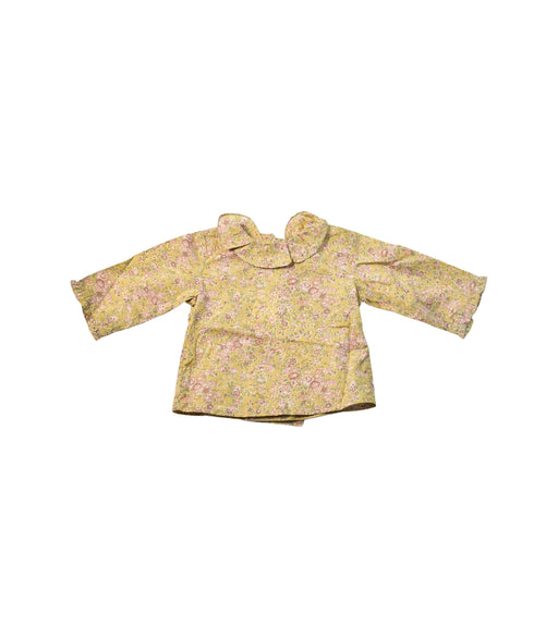 A Brown Long Sleeve Tops from Bonpoint in size 0-3M for girl. (Front View)
