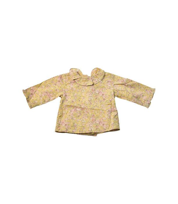 A Brown Long Sleeve Tops from Bonpoint in size 0-3M for girl. (Front View)