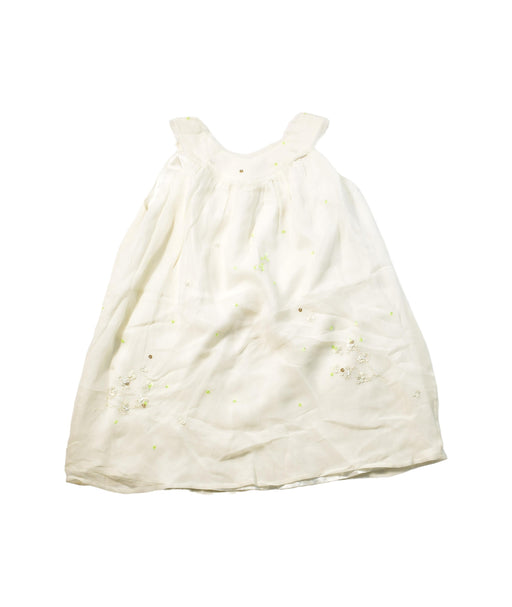 A Ivory Sleeveless Dresses from Bonpoint in size 3T for girl. (Front View)