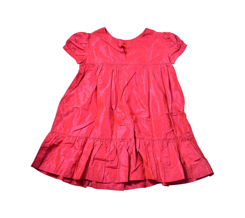 A Red Short Sleeve Dresses from Bonpoint in size 3T for girl. (Back View)