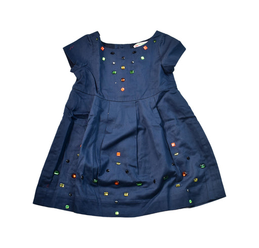 A Navy Sleeveless Dresses from Bonpoint in size 3T for girl. (Front View)