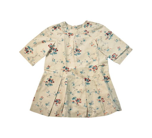 A Beige Long Sleeve Dresses from Bonpoint in size 3T for girl. (Front View)